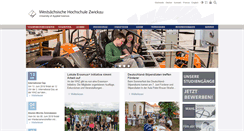 Desktop Screenshot of fh-zwickau.de